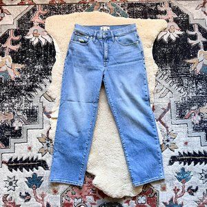 Madewell The Perfect Vintage Straight Crop Jeans Montville Wash 28P 28 Petite